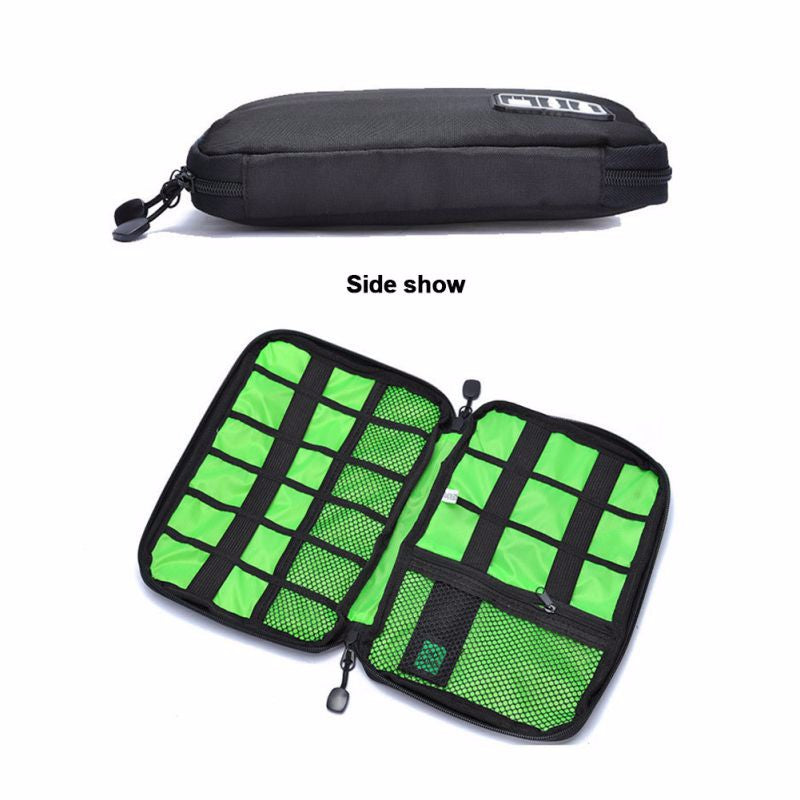 Premium Aufbewahrungstasche für MacBook & Laptop-Zubehör – Passend für 13", 14", 16" Geräte – Reise-Organizer für externe Festplatte, U-Disk, SSD, Ladegerät, Kopfhörer, Kabel & mehr | Kompakt & Wasserabweisend