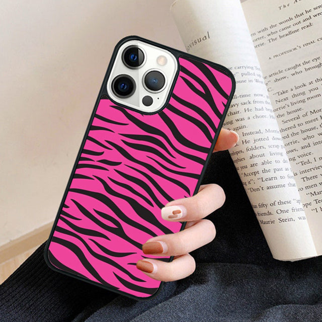 Premium Zebra-Muster Glitzer iPhone-Hülle | MagSafe-Case mit Rundumschutz & Kameralinsenschutz für Apple iPhone 16/16e, 15, 14, 13, 12 Pro Max, Pro, Plus & Mini Cover | Panzertasche & Stoßstangenabdeckung Handyhülle | Hochwertige Schutzhülle