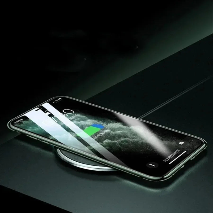 Hochwertige iPhone Hülle: Metallrahmen und doppelseitigem Glas | MagSafe-kompatible, Magnetische Adsorption, 360° Vollschutz Case | Stoßfest Glasobjektiv-Kameraschutz Panzer-Schutzhülle | Apple iPhone 16/16e, 15, 14, 13, 12 Pro Max, Pro, Plus & Mini Cover