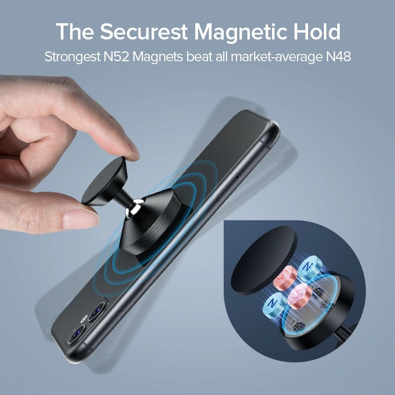 Luxus Auto-Handyhalter mit Magnet: GPS Handyhalterung für Apple iPhone 15/14/13/12 Pro Max/Plus/Mini, Xiaomi Samsung, OnePlu