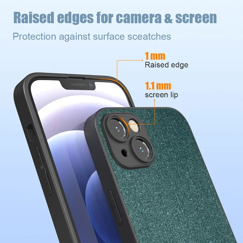 Luxus iPhone-Hülle aus Massivholz-Bambus mit Lederbezug | MagSafe-Case mit Rundumschutz & Kameralinsenschutz für Apple iPhone 17/17 Air, 16/16e, 15, 14, 13 Pro Max Plus Cover | Stoßfeste Handyhülle mit Panzertasche & Stoßstangenabdeckung