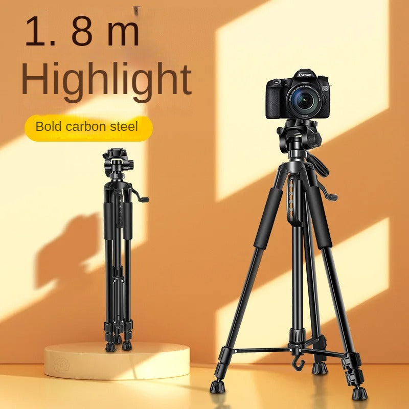 Professionelles Aluminium-Reisestativ, 140 cm für Videografie & Fotografie: Schnellplattenmontage, geeignet für Smartphones,