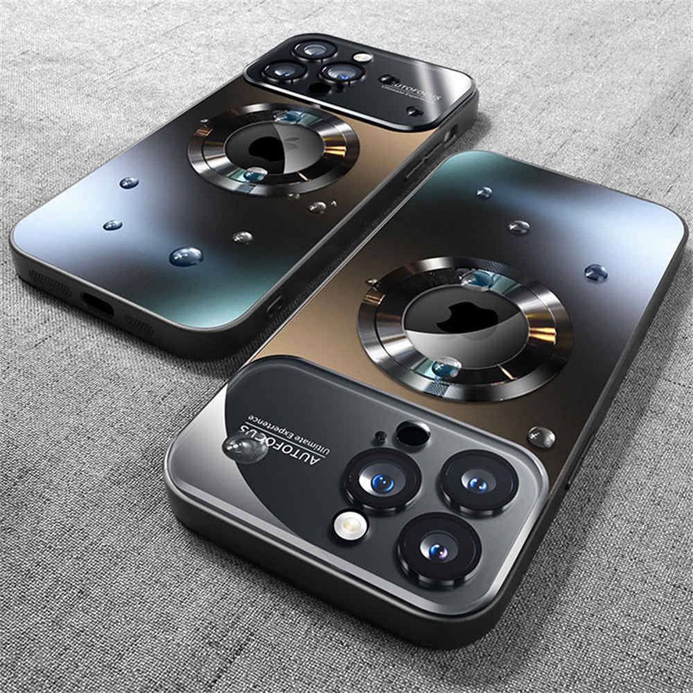 Luxus Matte Magnetische iPhone-Hülle mit Glaslinsen-Kameraschutz | Stoßfeste Tasche & MagSafe Case | Panzer-Schutzhülle für Apple iPhone 16/15/14/13/12 Pro Max Plus Mini | Handyhülle in limitierter Auflage