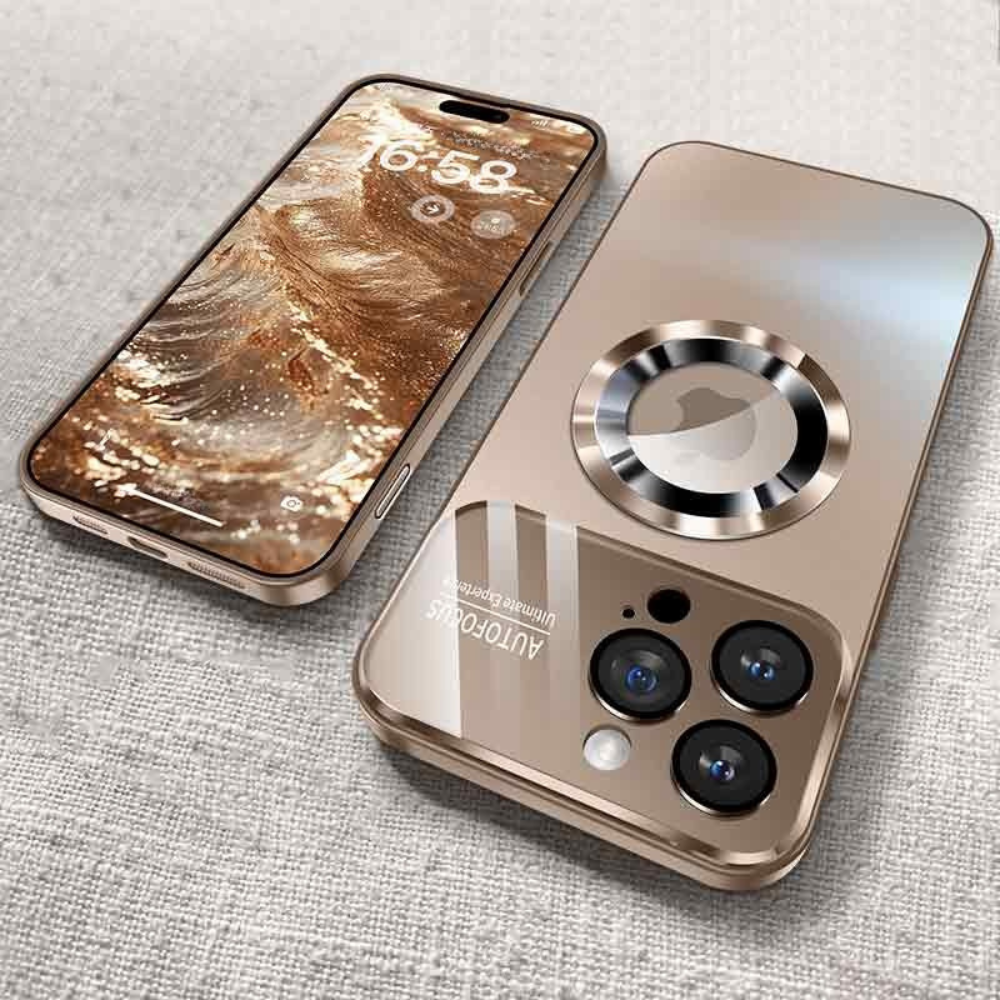 Luxus Matte Magnetische iPhone-Hülle mit Glaslinsen-Kameraschutz | Stoßfeste Tasche & MagSafe Case | Panzer-Schutzhülle für Apple iPhone 16/16e/15/14/13/12 Pro Max Plus Mini | Handyhülle in limitierter Auflage