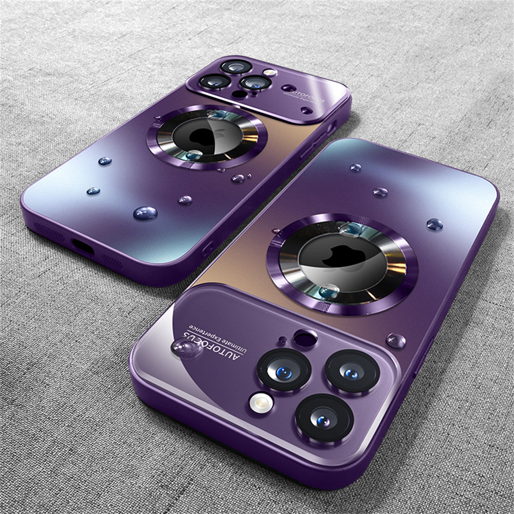 Luxus Matte Magnetische iPhone-Hülle mit Glaslinsen-Kameraschutz | Stoßfeste Tasche & MagSafe Case | Panzer-Schutzhülle für Apple iPhone 16/15/14/13/12 Pro Max Plus Mini | Handyhülle in limitierter Auflage