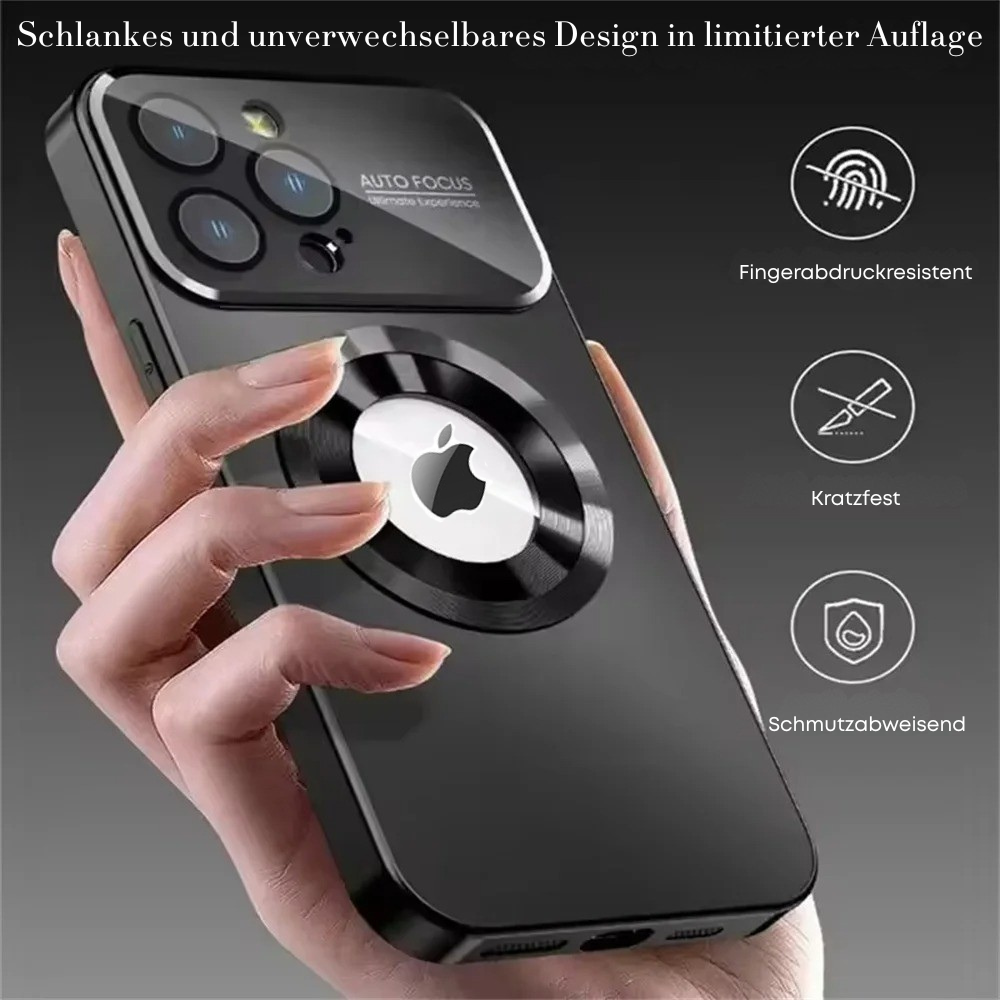 Luxus Matte Magnetische iPhone-Hülle mit Glaslinsen-Kameraschutz | Stoßfeste Tasche & MagSafe Case | Panzer-Schutzhülle für Apple iPhone 17/17 Air, 16/16e, 15, 14, 13 Pro Max Plus  | Handyhülle in limitierter Auflage