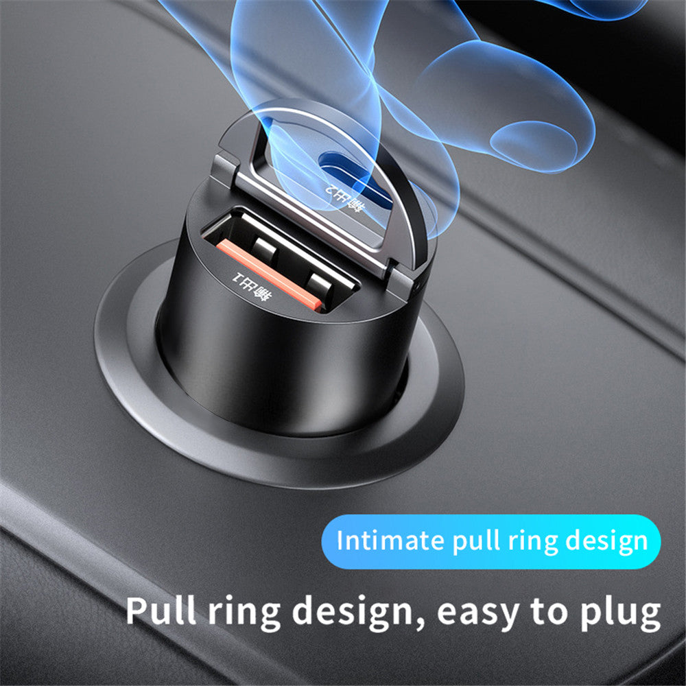 Hochwertiges 200W Mini-Autoladegerät mit Schnellladefunktion für Smartphones, Apple iPhone, Samsung, iOS & Android  Xiaomi, Huawei | QC 3.0 PD, USB Typ C Autotelefonladegerät
