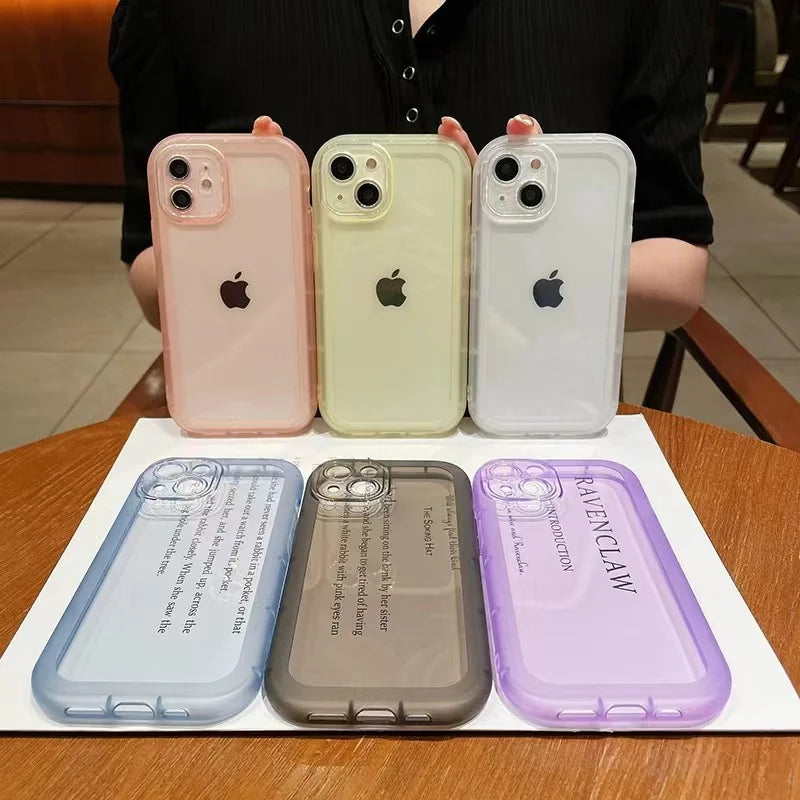 Hochwertige stoßfeste Silikon-Stoßstangen, klare iPhone-Hülle | MagSafe Case mit Kameraschutzabdeckung für Apple iPhone 16/15/14/13/12 Pro Max Plus Mini Cover | Panzertasche, transparente Stoßstangenabdeckung Handyhülle | Silikon-Softcover-Schutzhülle