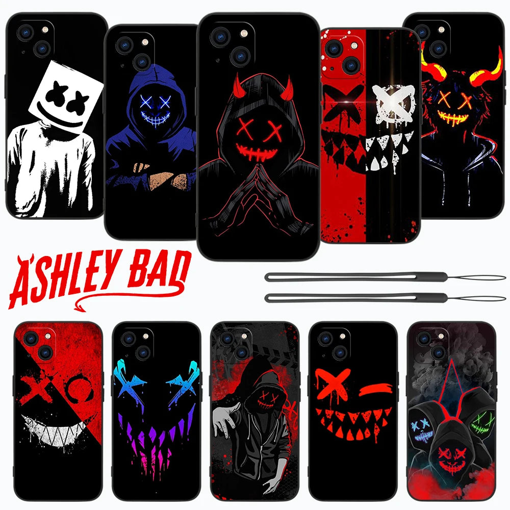 Premium Robuste Teufel Bad Boy Design iPhone Hülle | MagSafe-Case mit Rundumschutz & Kameralinsenschutz für Apple iPhone 16/15/14/13/12 Pro Max, Pro, Plus, e & Mini Cover | Stoßfeste Handyhülle mit Panzertasche & Stoßstangenabdeckung