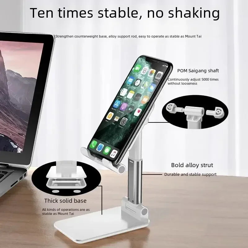 Hochwertiger Universalständer: Tablet & Handy Halterung für Apple iPad Pro 10.2, 7-9. Gen,16/15/14/13/12 Pro Max/Plus/Mini
