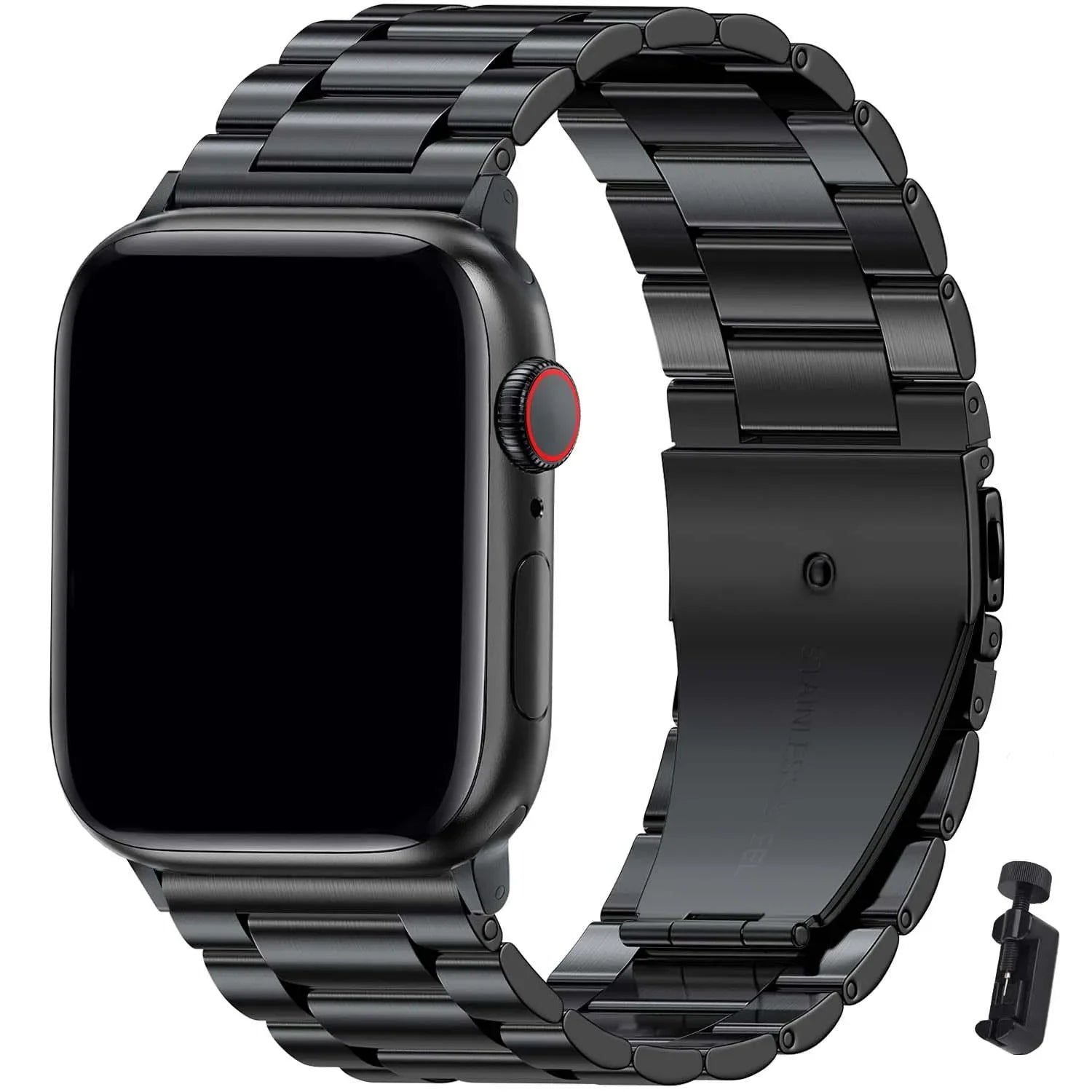Metallband für Apple Watch 49mm, 45mm, 44mm, 42mm, 41mm, 40mm | Premium Edelstahl Armband für iWatch Ultra/9/8/7/6/5/4/3/SE