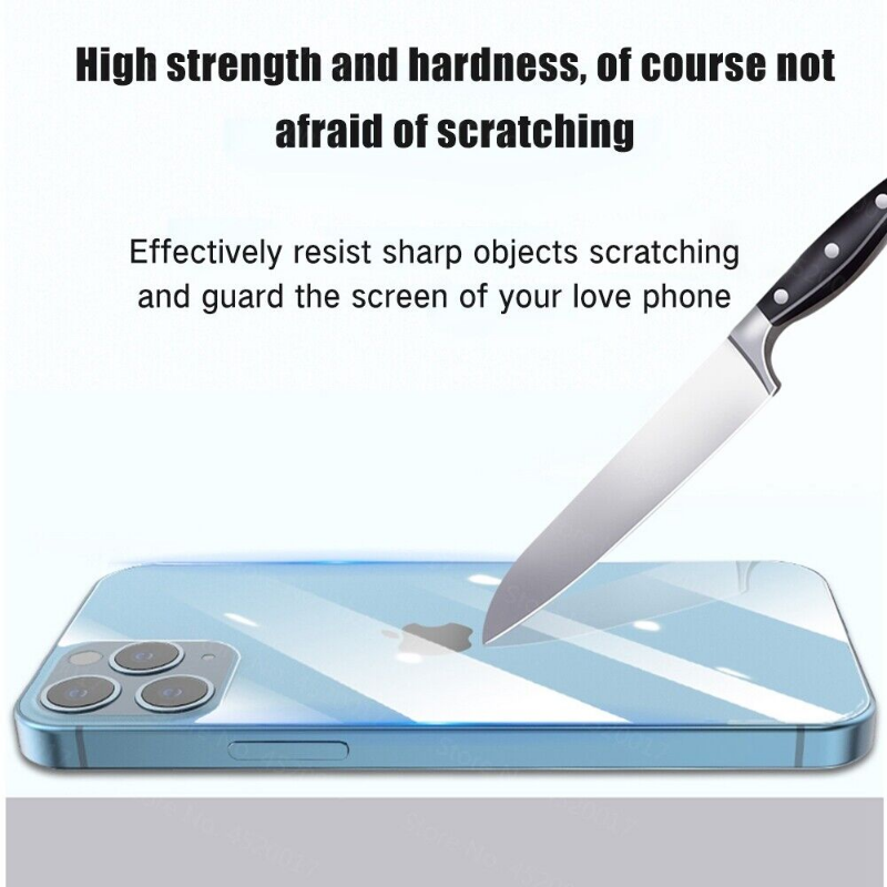 Premium Rückseiten-Gehärtetes Glas für iPhone 151413 Pro MaxPlusMini Hochwertige Schutzglasfolie für Apple iPhone