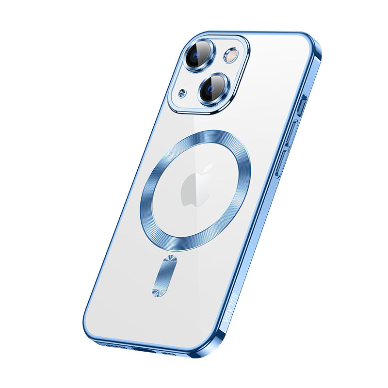 Luxus Ultra-Dünne iPhone Hülle mit MagSafe: 360° Vollschutz aus Metall und Glas, Magnetische Adsorption | Stoßfest mit Glasobjektiv-Kameraschutz, Panzer-Schutzhülle | Stilvolle Handyhülle Apple iPhone 16/16e, 15, 14, 13, 12 Pro Max, Pro, Plus, Mini Cover