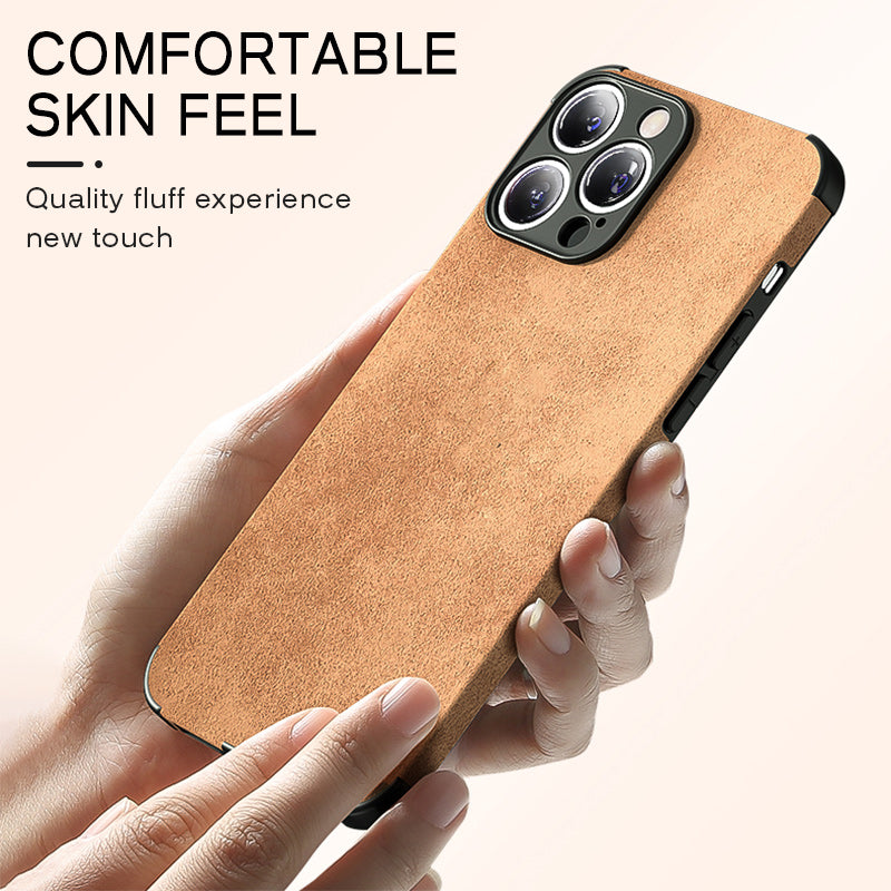 Hochwertige Leder-iPhone-Hülle mit stoßfester Kameraschutzabdeckung Tasche | MagSafe Case für Apple iPhone 16/15/14/13/12 Pro Max Plus Mini | Panzer-Cover Handyhülle