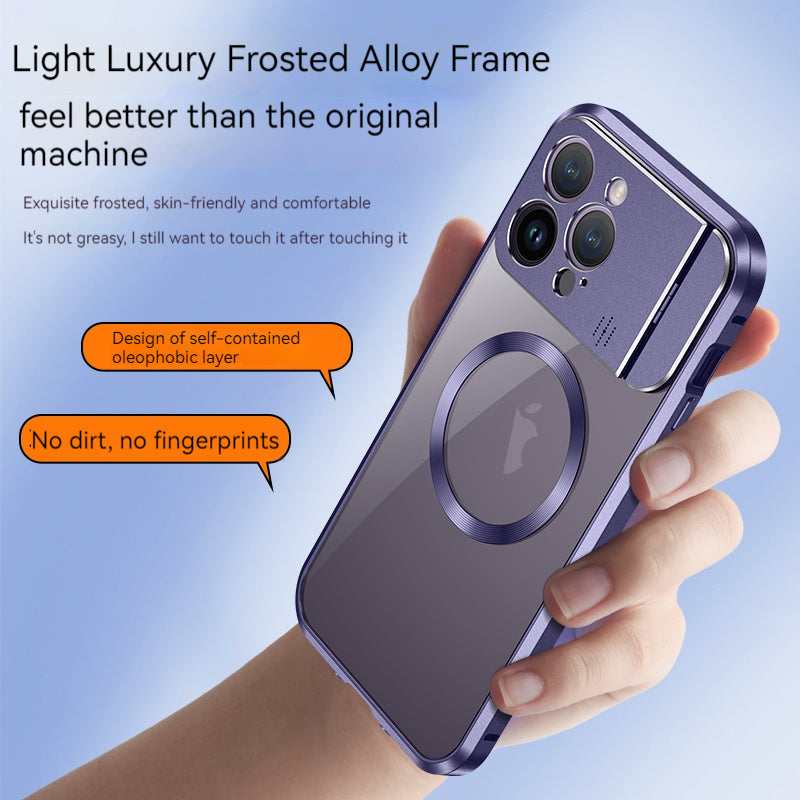 Premium iPhone Hülle mit MagSafe: Rundumschutz, Metallständer, magnetischer Kameraschutz | Aromatherapie, Unsichtbarer Objektivhalter | Case für Apple iPhone 16/16e, 15, 14, 13, 12 Pro Max, Pro, Plus, Mini | Stoßfest, Panzertasche, Stoßstangenabdeckung