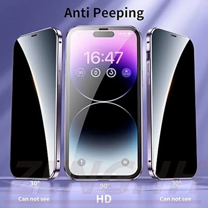 iPhone Hülle mit MagSafe: Premium Doppelseitiges HD-Glas Case, Kabellosem Laden, Kameraobjektivschutz | Stoßfestes Cover, Kameraschutzabdeckung – Magnetische Panzertasche für Apple iPhone 16/16e, 15, 14, 13, 12 Pro Max, Pro, Plus & Mini | Luxus Handyhülle