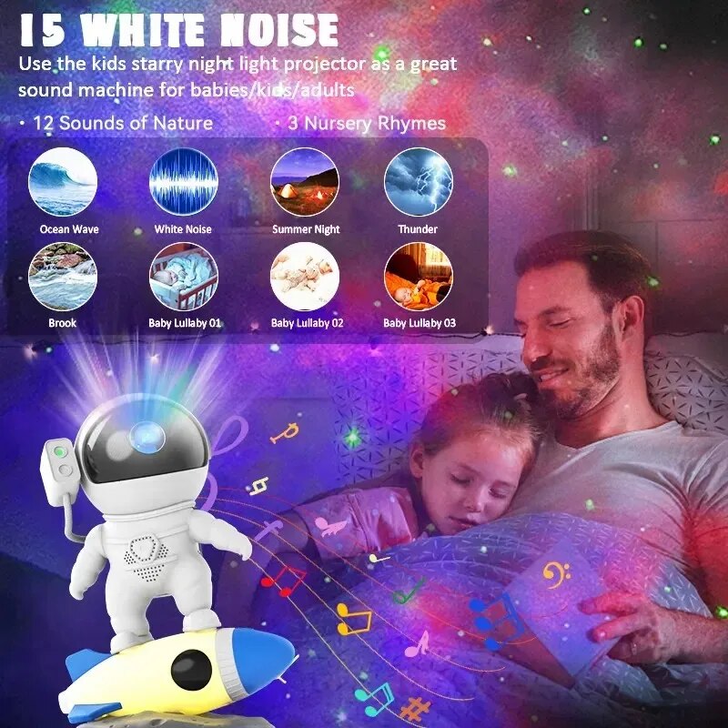 Premium Intelligenter Astronaut Bluetooth Lautsprecher | Kreativer Digitaler Smart Wecker FM Radio 