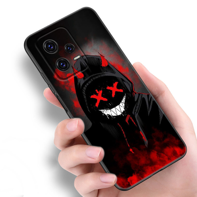 Premium Robuste Teufel Bad Boy Design iPhone Hülle | MagSafe-Case mit Rundumschutz & Kameralinsenschutz für Apple iPhone 16/15/14/13/12 Pro Max, Pro, Plus, e & Mini Cover | Stoßfeste Handyhülle mit Panzertasche & Stoßstangenabdeckung