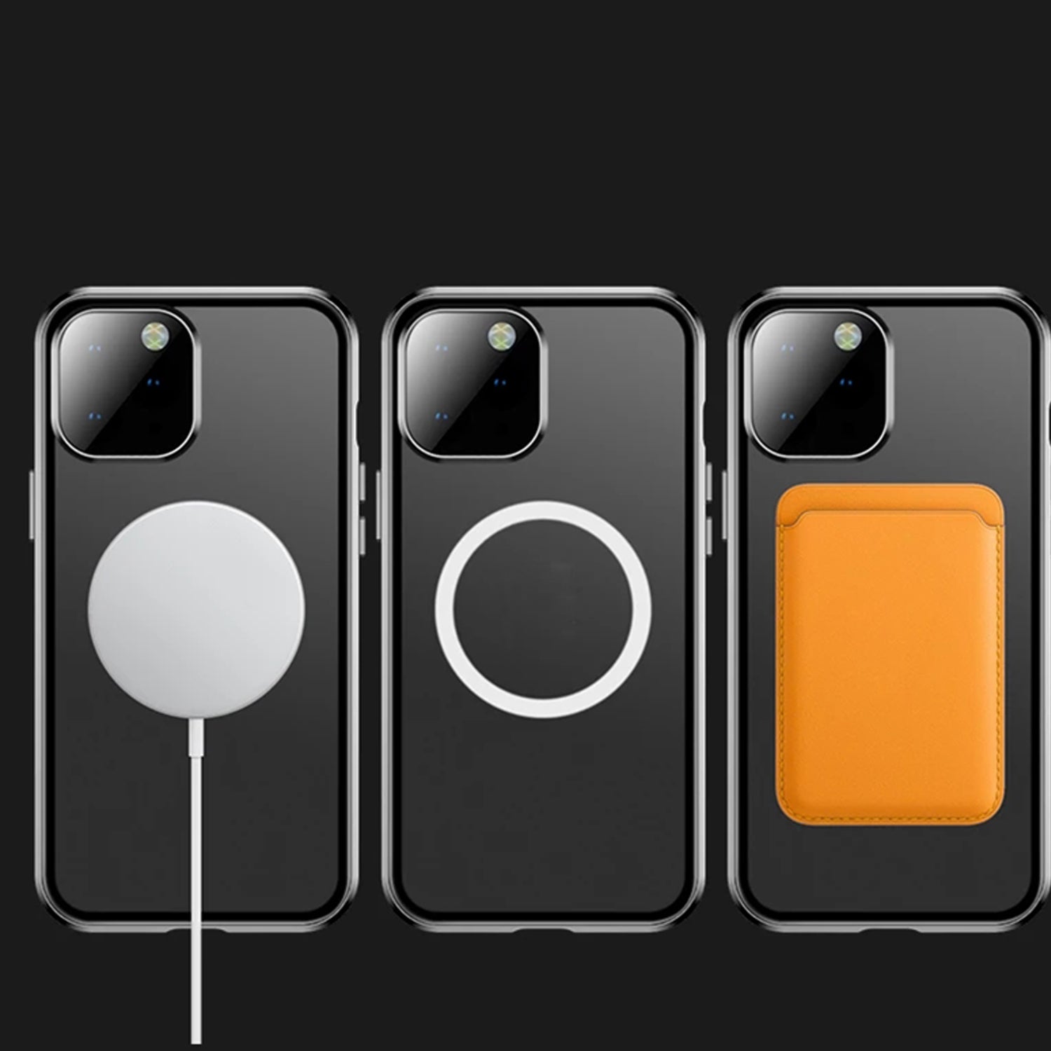 Hochwertige iPhone Hülle mit 360° Vollversiegeltem Schutz aus Glas und Metall | MagSafe-kompatible Schutzhülle mit Rundumschutz, Kameralinsenschutz für Apple iPhone 16/16e, 15, 14, 13, 12 Pro Max, Pro, Plus, Mini Cover | Panzertasche Stoßstangenabdeckung
