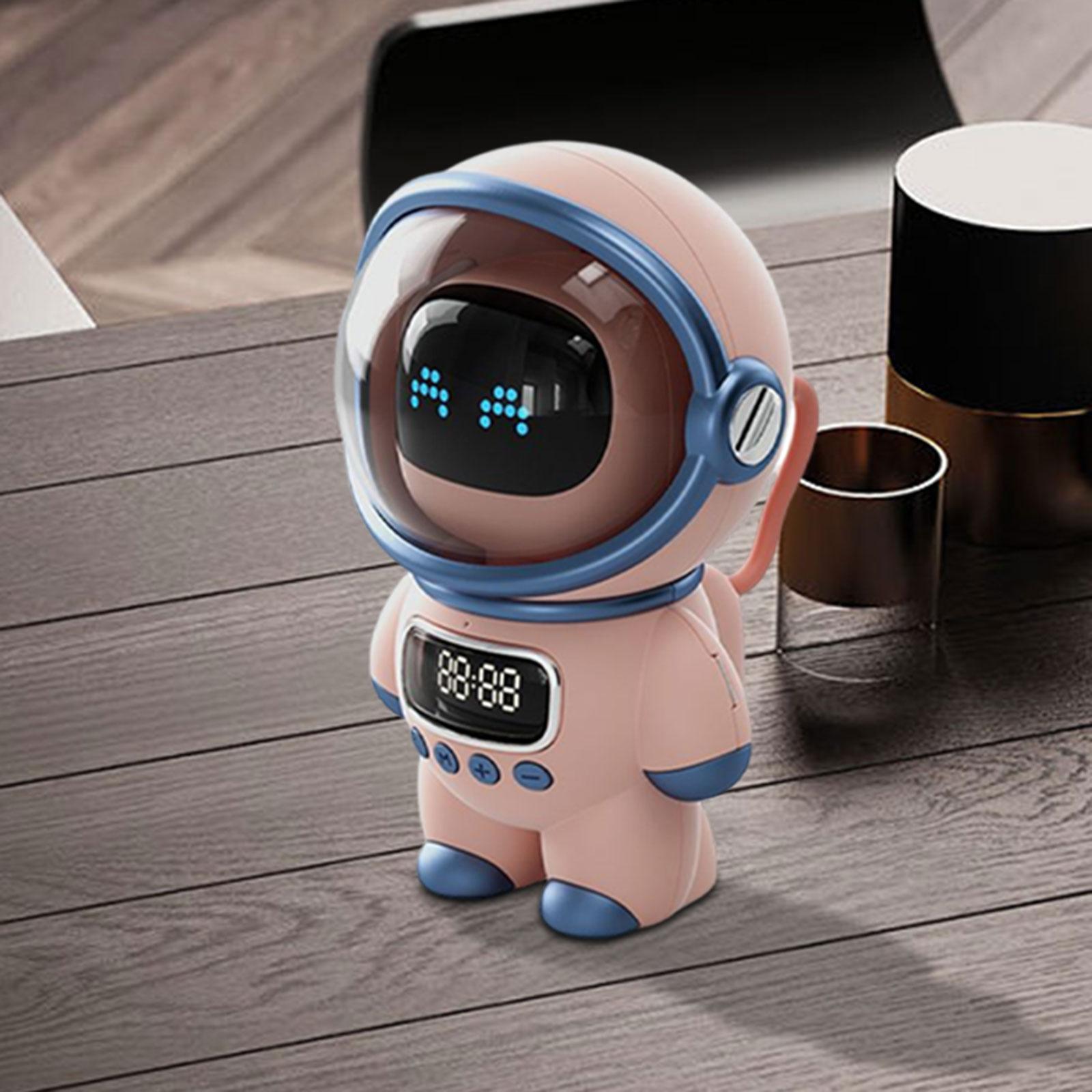 Premium Intelligenter Astronaut Bluetooth Lautsprecher | Kreativer Digitaler Smart Wecker FM Radio 