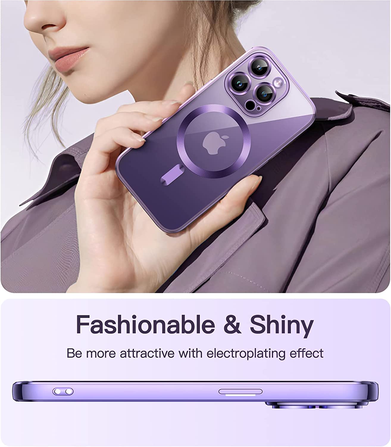 Premium Flip-Lederhülle mit Kartensteckplatz und Kartenhalter Geldbörse, Magnetische & Stoßfeste iPhone Hülle | Flip-Cover Stand Case für Apple iPhone 16/15/14/13/12 Pro Max Plus Mini Cover - Vielseitige Schutzhülle