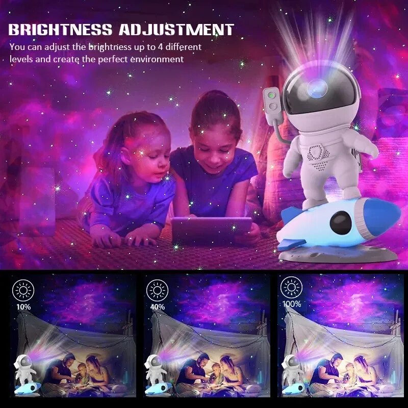 Premium Intelligenter Astronaut Bluetooth Lautsprecher | Kreativer Digitaler Smart Wecker FM Radio 