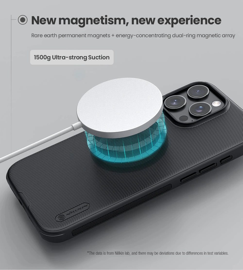 Premium Apple iPhone Hülle | MagSafe Kompatibel, Kameraobjektiv-Schutz, Displayschutz | Ultra Dünn, Stoßfest, Magnetisch, Rundum-Schutz Cover – Kohlefaser-Struktur, Weiches TPU, Leicht, Wasserdicht, Kratzfest, Anti-Fingerabdruck