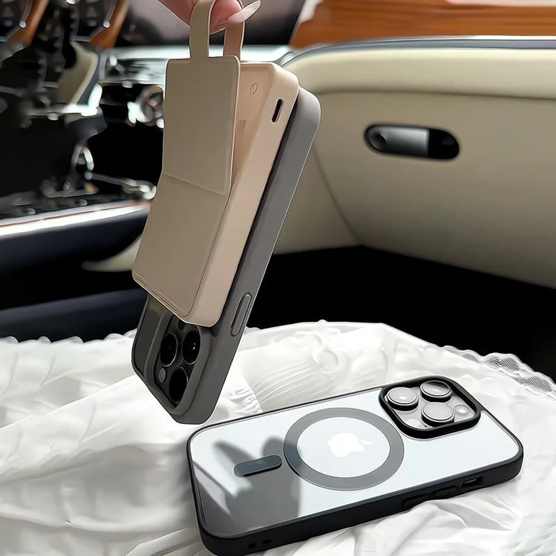 Premium iPhone Hülle Klar HD | Magnetische MagSafe & Kabelloses Laden | Stoßfeste Transparente Hybrid Rüstung mit Kameraobjektiv-Schutz für Apple iPhone 16/16e, 15, 14, 13, 12 Pro Max, Pro, Plus & Mini