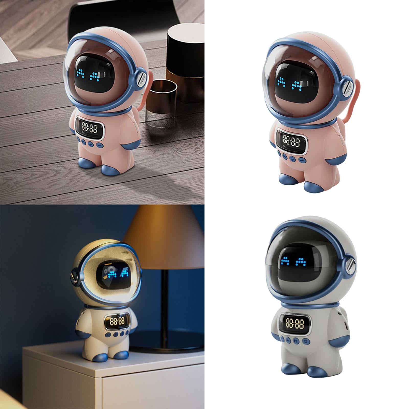 Premium Intelligenter Astronaut Bluetooth Lautsprecher | Kreativer Digitaler Smart Wecker FM Radio 