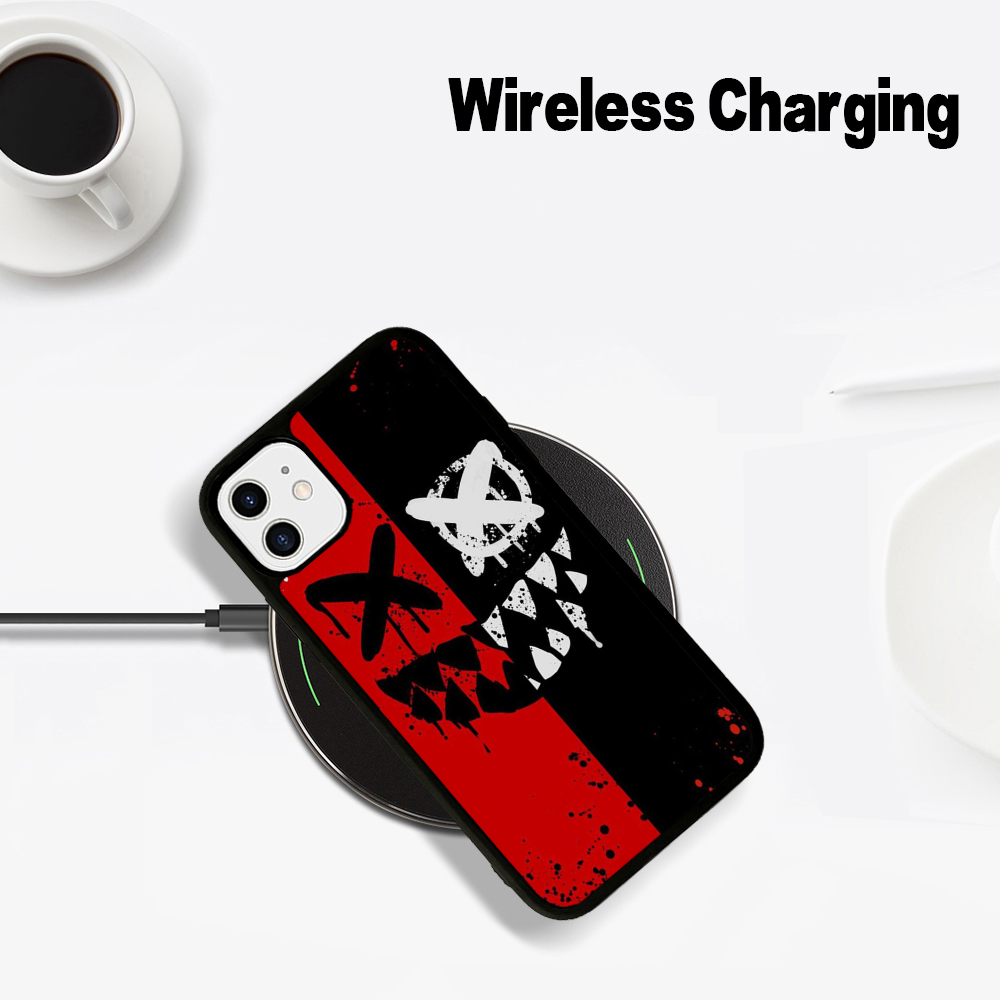 Premium Robuste Teufel Bad Boy Design iPhone Hülle | MagSafe-Case mit Rundumschutz & Kameralinsenschutz für Apple iPhone 16/15/14/13/12 Pro Max, Pro, Plus, e & Mini Cover | Stoßfeste Handyhülle mit Panzertasche & Stoßstangenabdeckung