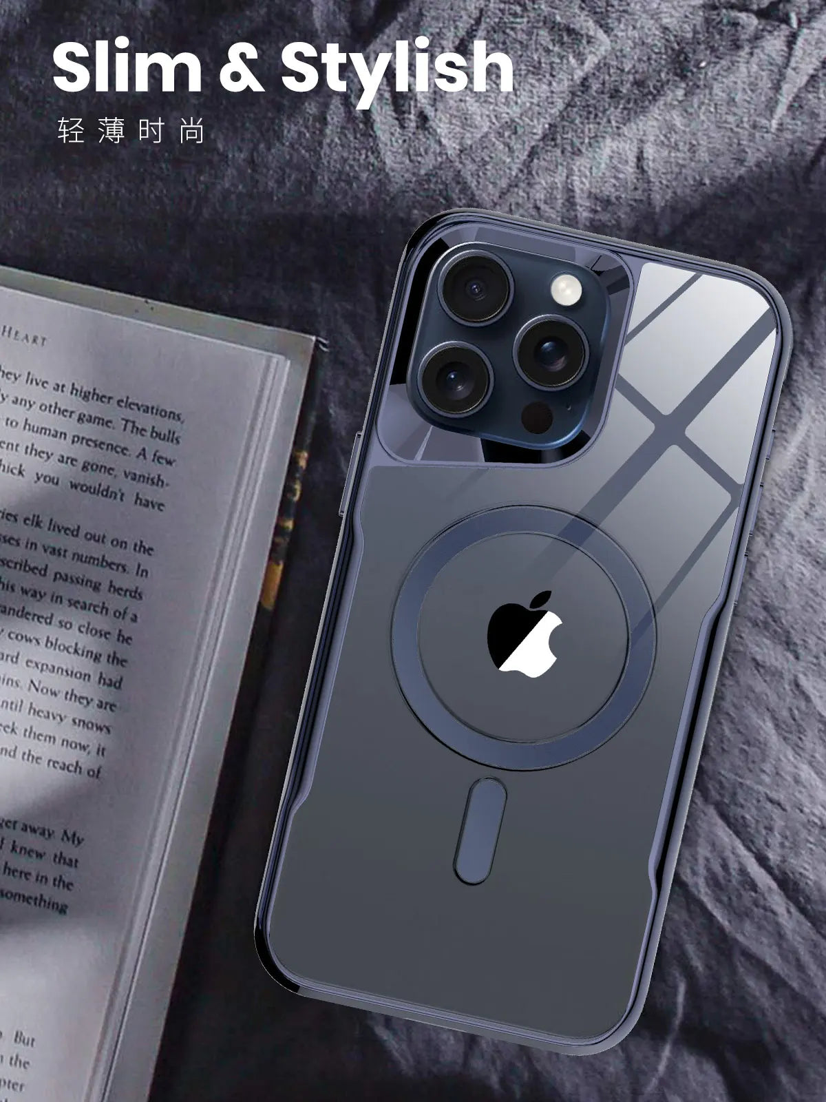 Premium iPhone Hülle Klar HD | Magnetische MagSafe & Kabelloses Laden | Stoßfeste Transparente Hybrid Rüstung mit Kameraobjektiv-Schutz für Apple iPhone 16/16e, 15, 14, 13, 12 Pro Max, Pro, Plus & Mini