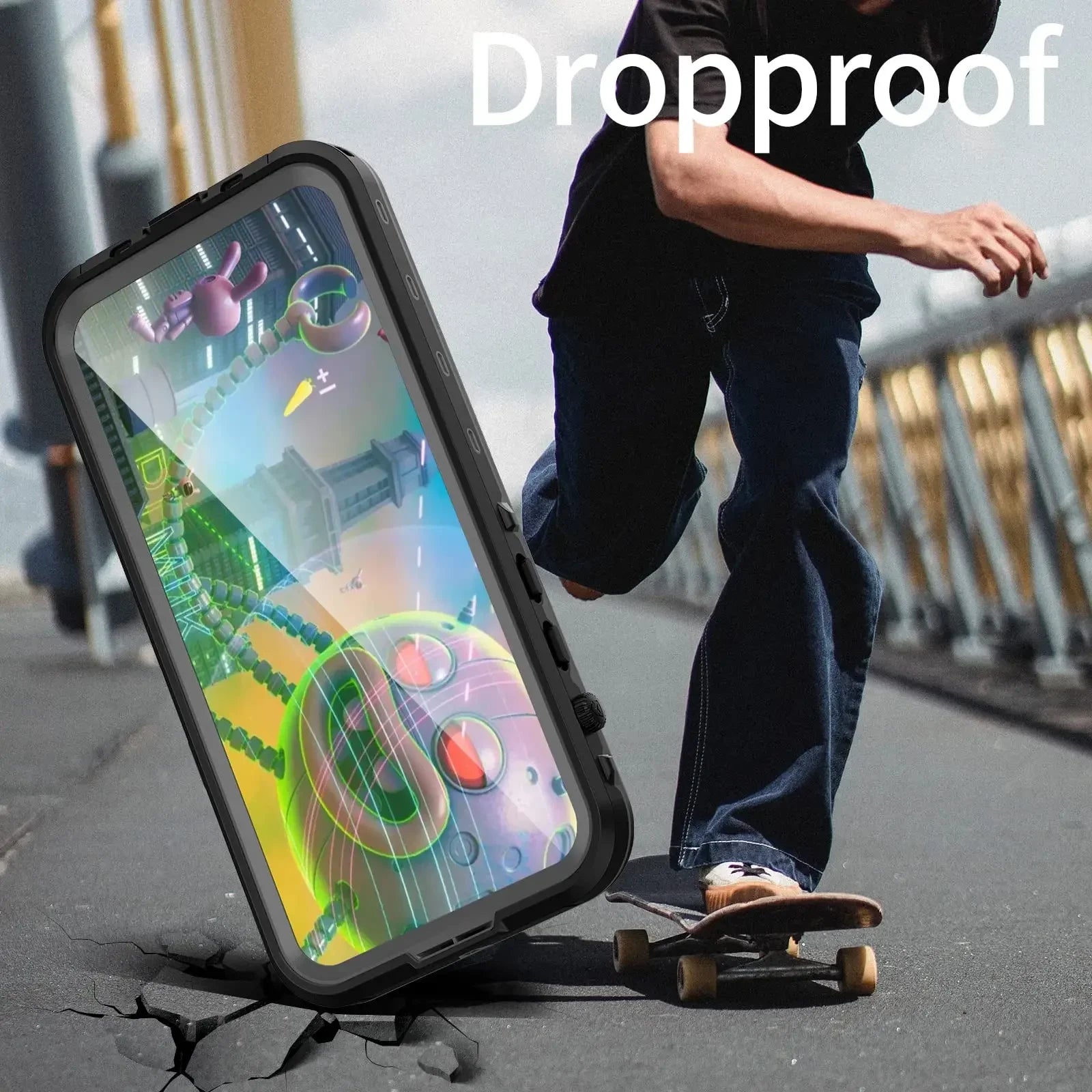 Premium IP68 Wasserdichte Magnet-Hülle mit MagSafe für Apple iPhone 16/16e, 15, 14, 13, 12 Pro Max, Pro, Plus & Mini: 360° Vollschutz Case, Militärpanzer-Design | Staubdicht, Stoßfest Cover mit Kameraschutz | Ideal für Tauchen und Schwimmen