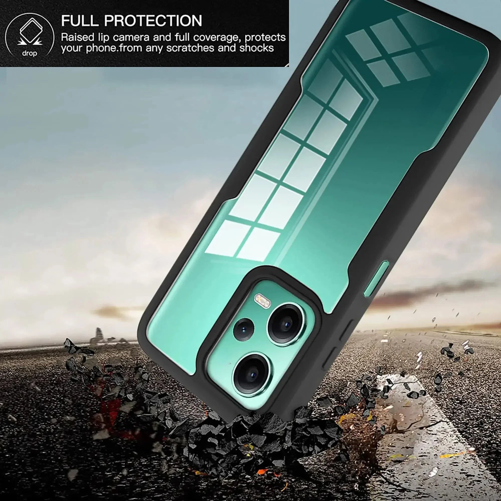 Hochwertige Transparente 360 Grad Silikon-Schutz iPhone Hülle mit MagSafe | Rundumschutz und Kameralinsenschutz für Apple iPhone 16/16e, 15, 14, 13, 12 Pro Max, Pro, Plus & Mini Cover | Panzertasche und Stoßstangenabdeckung | Hochwertige Handyhülle