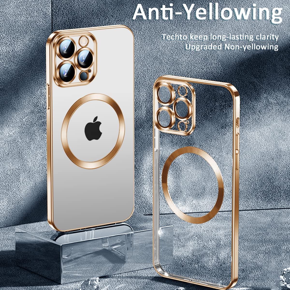 Luxus Ultra-Dünne iPhone Hülle mit MagSafe: 360° Vollschutz aus Metall und Glas, Magnetische Adsorption | Stoßfest mit Glasobjektiv-Kameraschutz, Panzer-Schutzhülle | Stilvolle Handyhülle Apple iPhone 16/16e, 15, 14, 13, 12 Pro Max, Pro, Plus, Mini Cover