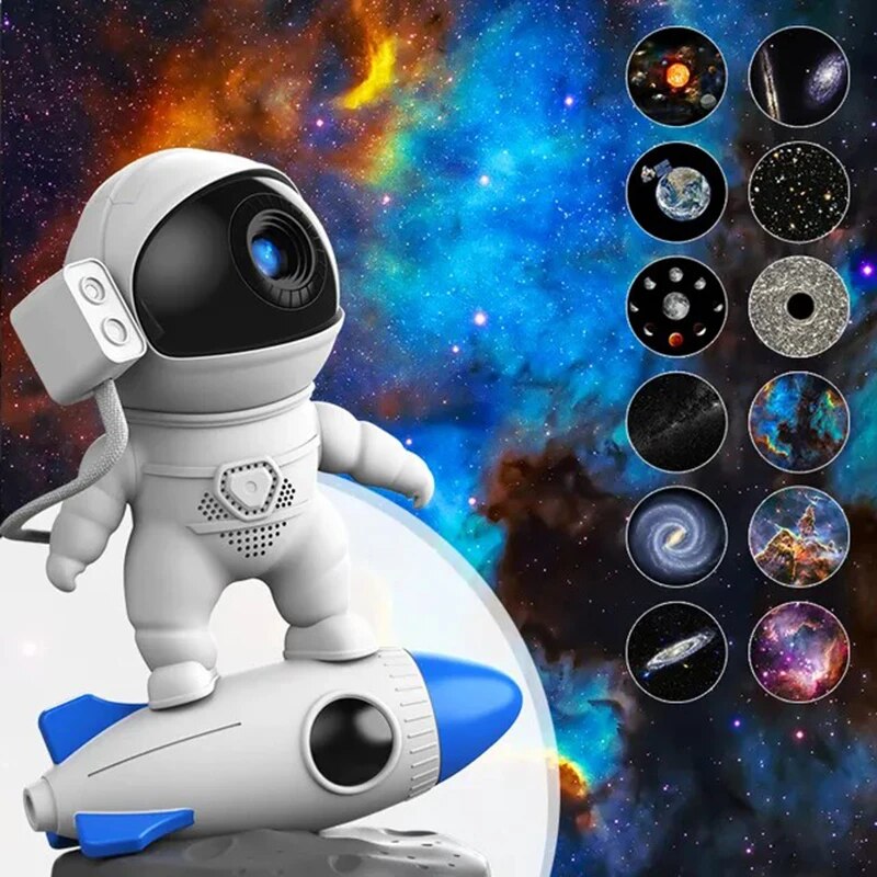 Premium Intelligenter Astronaut Bluetooth Lautsprecher | Kreativer Digitaler Smart Wecker FM Radio 