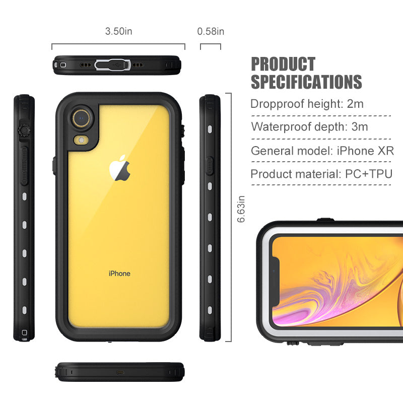 Premium IP68 Militärpanzer Unterwasserhülle MagSafe Apple iPhone 17/17 Air, 16/16e, 15, 14, 13 Pro Max Plus Mini Case- Wasserdicht für Tauchen und Schwimmen | 360° Vollschutz Cover, Magnetische Adsorption, Stoßfest, Kameraschutz, Stilvolle Schutzhülle
