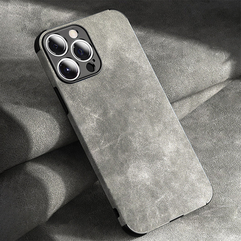 Hochwertige Leder-iPhone-Hülle mit stoßfester Kameraschutzabdeckung Tasche | MagSafe Case für Apple iPhone 16/15/14/13/12 Pro Max Plus Mini | Panzer-Cover Handyhülle