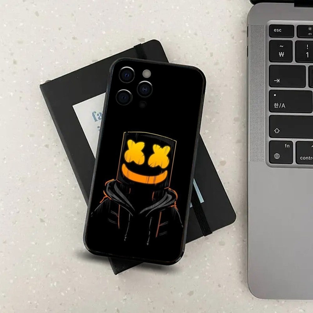 Premium Robuste Teufel Bad Boy Design iPhone Hülle | MagSafe-Case mit Rundumschutz & Kameralinsenschutz für Apple iPhone 16/15/14/13/12 Pro Max, Pro, Plus, e & Mini Cover | Stoßfeste Handyhülle mit Panzertasche & Stoßstangenabdeckung