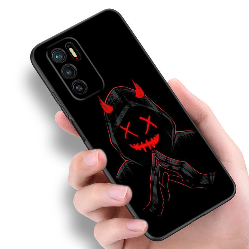 Premium Robuste Teufel Bad Boy Design iPhone Hülle | MagSafe-Case mit Rundumschutz & Kameralinsenschutz für Apple iPhone 16/15/14/13/12 Pro Max, Pro, Plus, e & Mini Cover | Stoßfeste Handyhülle mit Panzertasche & Stoßstangenabdeckung
