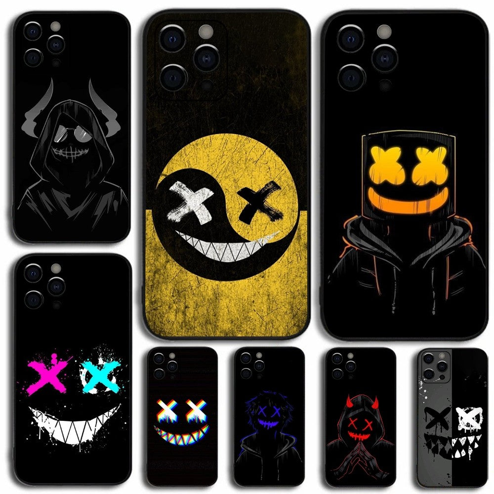 Premium Robuste Teufel Bad Boy Design iPhone Hülle | MagSafe-Case mit Rundumschutz & Kameralinsenschutz für Apple iPhone 16/15/14/13/12 Pro Max, Pro, Plus, e & Mini Cover | Stoßfeste Handyhülle mit Panzertasche & Stoßstangenabdeckung