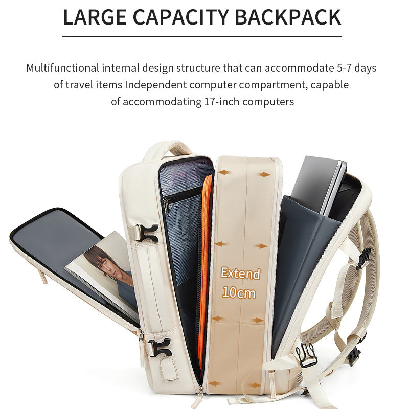 Premium Laptop-Rucksack Unisex Herren & Damen – Limited Edition Business Rucksack wasserdicht mit USB-Anschluss, erweiterbar, großer Stauraum, für MacBook & Laptop 13–17 Zoll – Arbeit, Uni, Reisen, Alltag