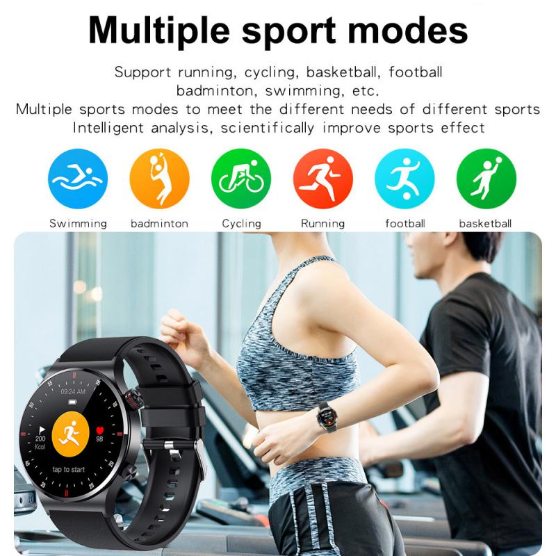 Premium Smartwatch für Männer | Uhr 4 Pro mit AMOLED HD Bildschirm Bluetooth Anruf, GPS Herzfrequenzmessung