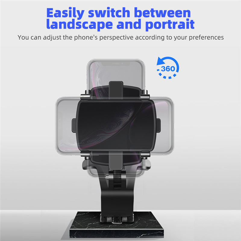 Premium 3-in-1 verstellbare Auto-Handyhalterung für Apple iPhone | Armaturenbrett, Rückspiegel & Sonnenblendenhalterung - Leicht 