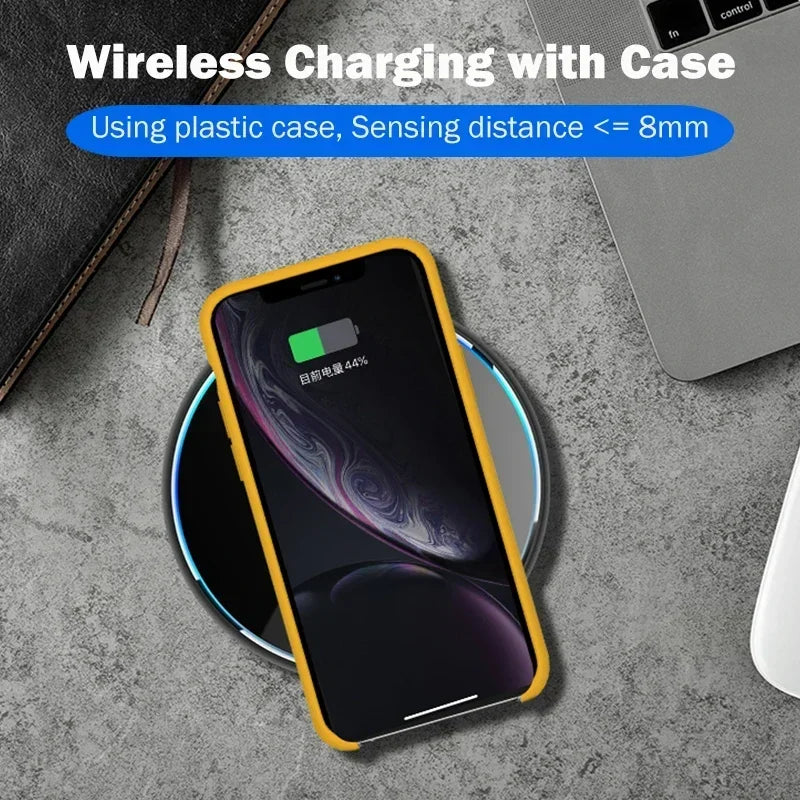 Kabelloses Ladegerät Pad 30 W Schnellladung für Smartphones, Apple iPhone, Samsung, iOS & Android AirPods Pro | Premium-Ladegerät für Smartphone