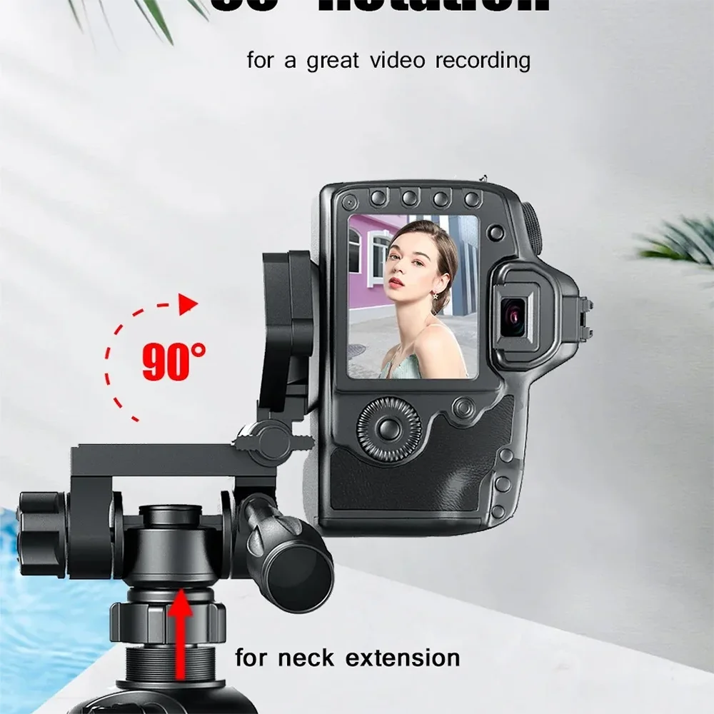 Professionelles Aluminium-Reisestativ, 140 cm für Videografie & Fotografie: Schnellplattenmontage, geeignet für Smartphones,