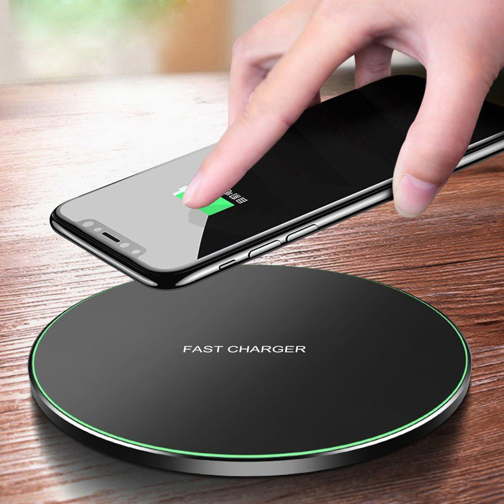 Kabelloses Ladegerät Pad 30 W Schnellladung für Smartphones, Apple iPhone, Samsung, iOS & Android AirPods Pro | Premium-Ladegerät für Smartphone