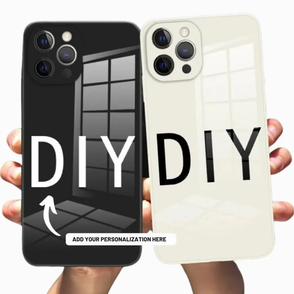 Personalisierte Luxus iPhone Hülle für Apple iPhone 16/16e, 15, 14, 13, 12 Pro Max, Pro, Plus & Mini Cover | Individueller Name, Initialen, Symbole & Zahlen | MagSafe Kompatibel | Kameraschutz | Gehärtetes Glas | Premium Schutzhülle