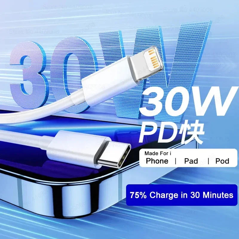 Premium PowerLink 20W Type C Ladekabel Smartphones, Apple iPhone, Samsung, iOS & Android