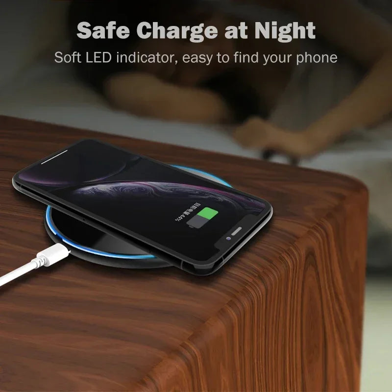 Kabelloses Ladegerät Pad 30 W Schnellladung für Smartphones, Apple iPhone, Samsung, iOS & Android AirPods Pro | Premium-Ladegerät für Smartphone