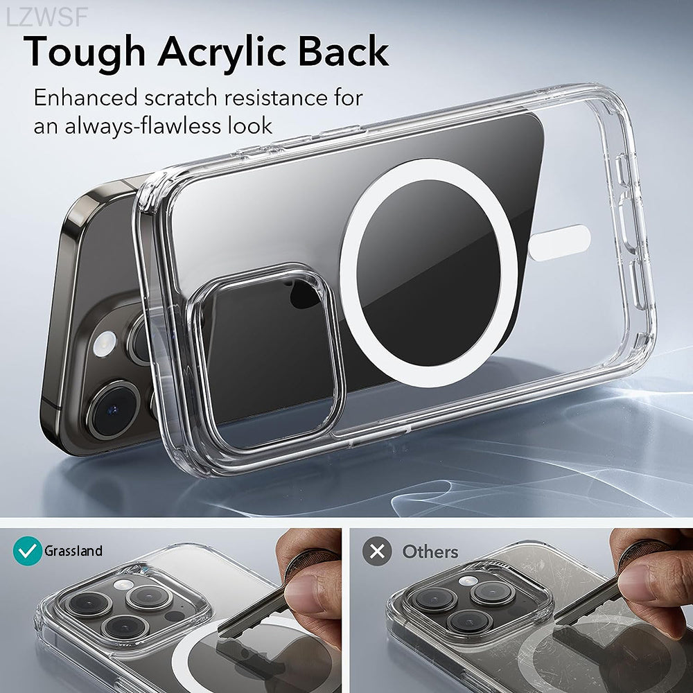 Premium MagSafe-kompatibles Metallplatten-Kabelloses Ladegerät | Smartphones, Apple iPhone, Samsung, iOS & Android Magnetisches Schnellladegerät Zubehör-4er-Set